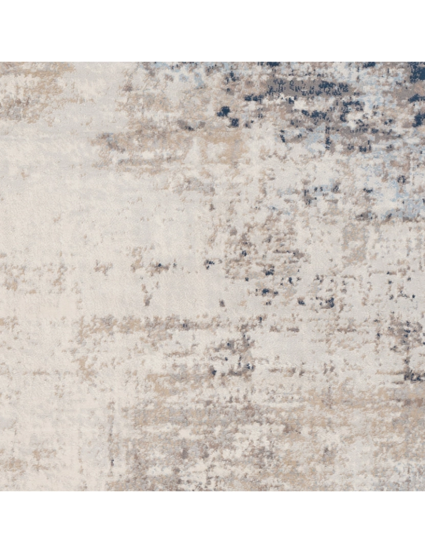 imagem de Tapete Abstracto Escandinavo - ALIX - 200 x 275 cm - Marfim e Azul6