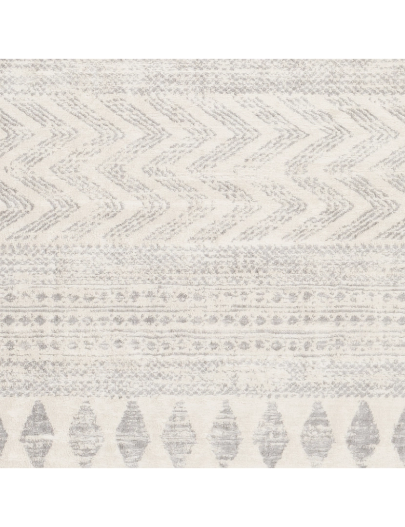 imagem de Tapete Geométrico Escandinavo - LOUNA - 160 x 216 cm - Branco e Cinza6
