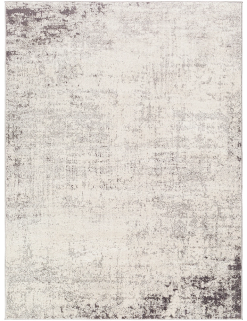 imagem de Tapete Abstracto Escandinavo - KARIN - 160 x 215 cm - Cinza e Branco2