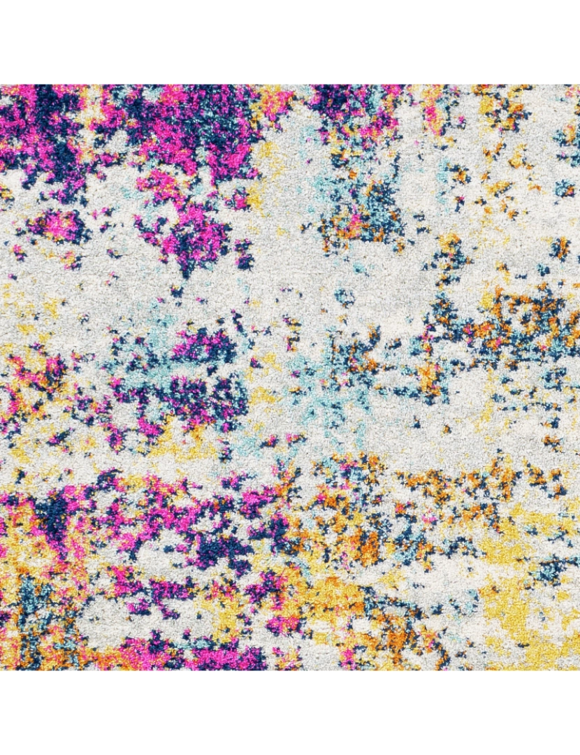 imagem de Tapete Abstracto Escandinavo - THYRA - 160 x 220 cm - Multicolor - Rosa e Laranja6