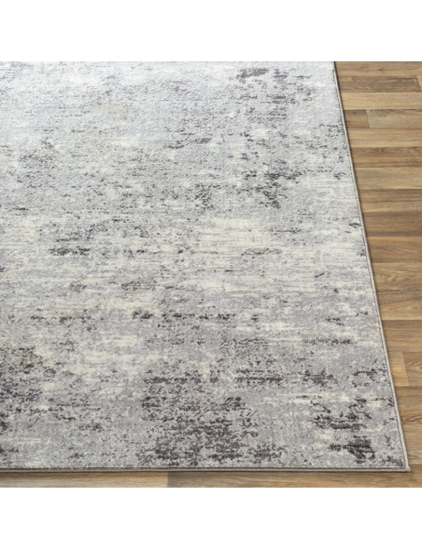 imagem de Tapete Abstracto Escandinavo - FIONA - 200 x 275 cm - Branco e Antracite4