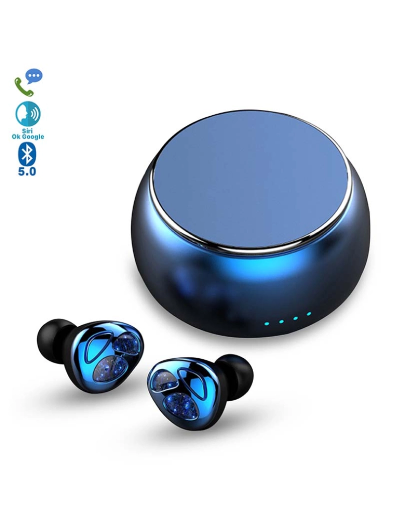 DAM - Auriculares TWS D09 Bluetooth 5.0
