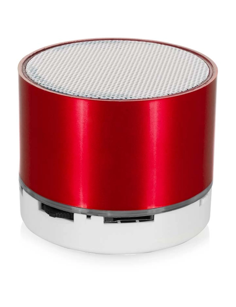 DAM - Coluna compacta Viancos Bluetooth 3.0 3W, com luz LED, mãos livres e rádio FM.