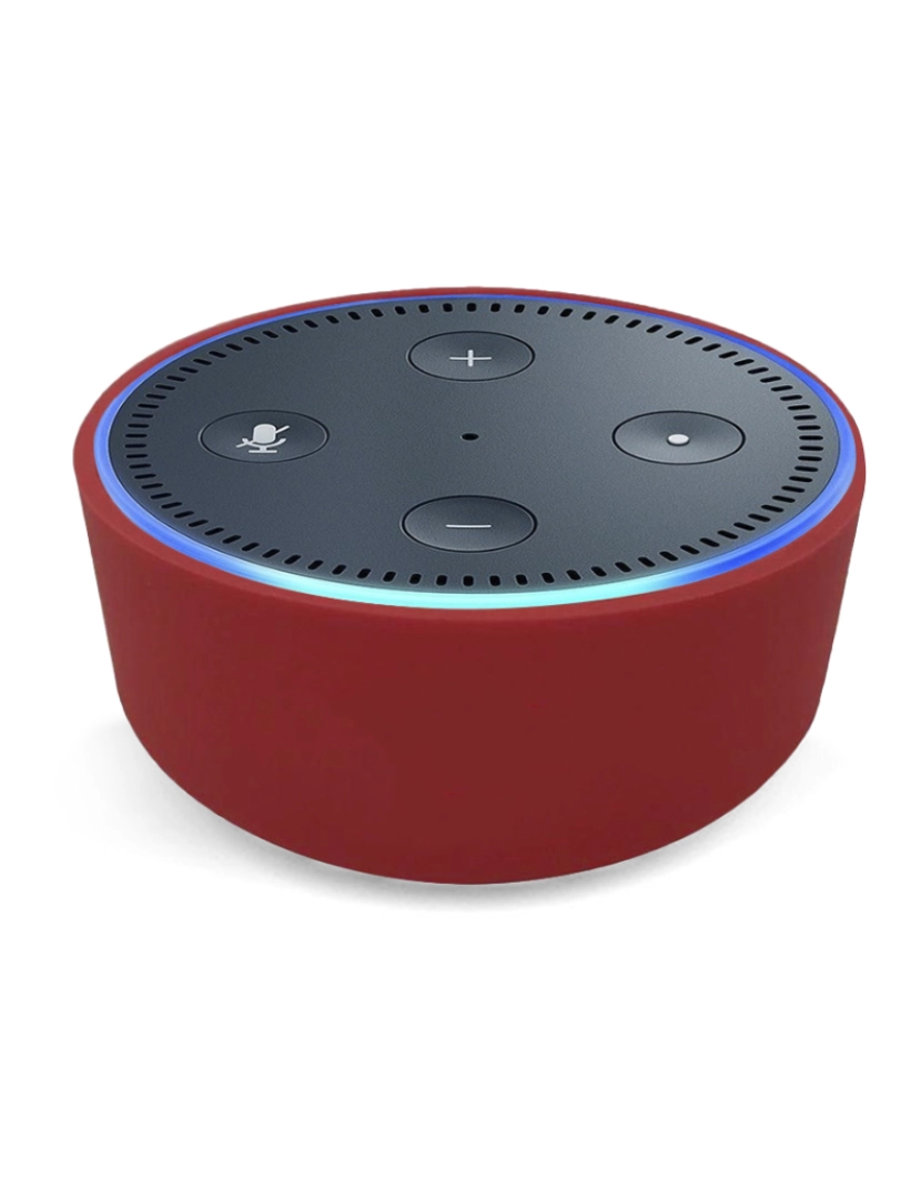 DAM - Capa de Silicone para Amazon Echo Dot (Gen 2) Vermelho