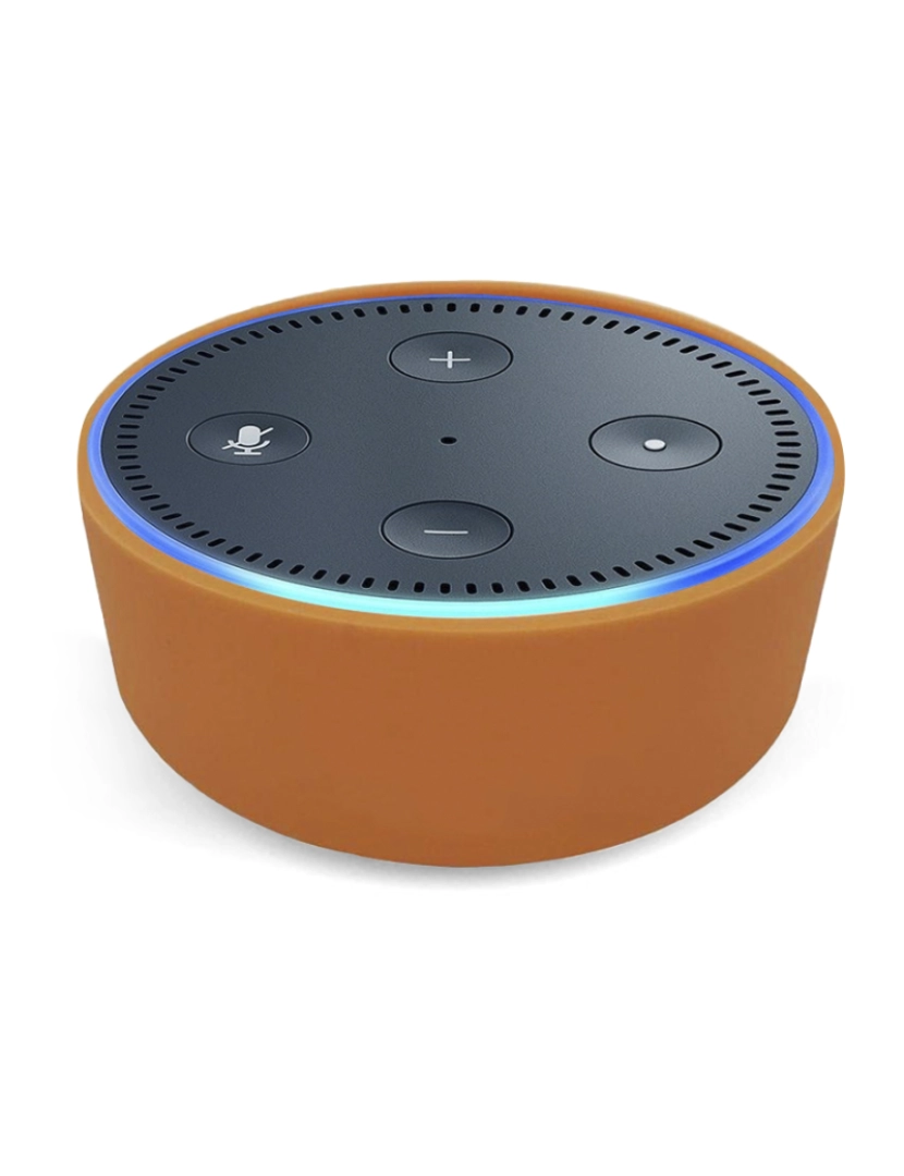 DAM - Capa de Silicone para Amazon Echo Dot (Gen 2) Naranja