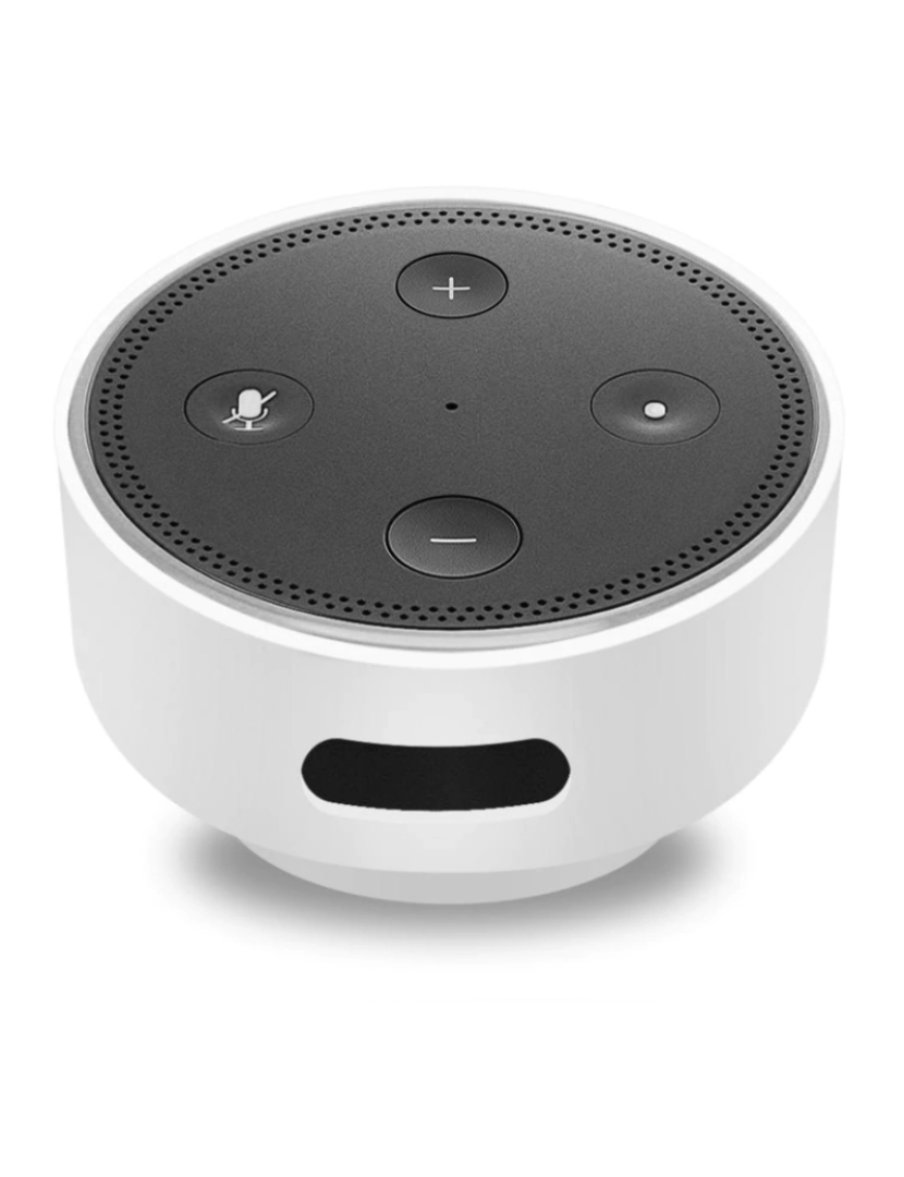 DAM - Capa de Silicone p/ Amazon Echo Dot (Gen 2) c/ Ventosa Branco