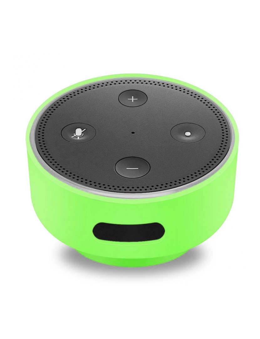 DAM - Capa de Silicone p/ Amazon Echo Dot (Gen 2) c/ Ventosa Verde