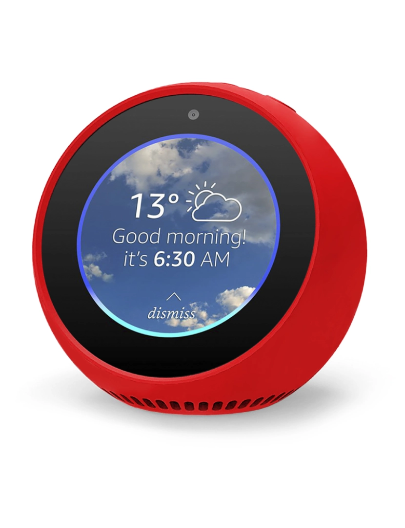 DAM - Capa de Silicone p/ Amazon Echo Spot Vermelho