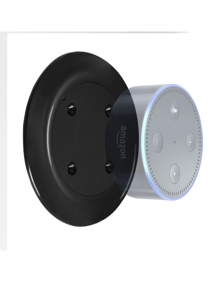 DAM - Suporte magnético para Amazon Echo Dot (Gen 2) Preto