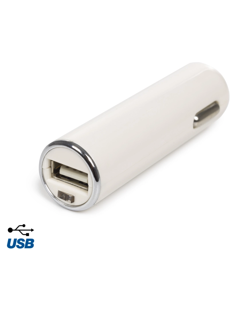 DAM - Carregador USB para Carro Branco