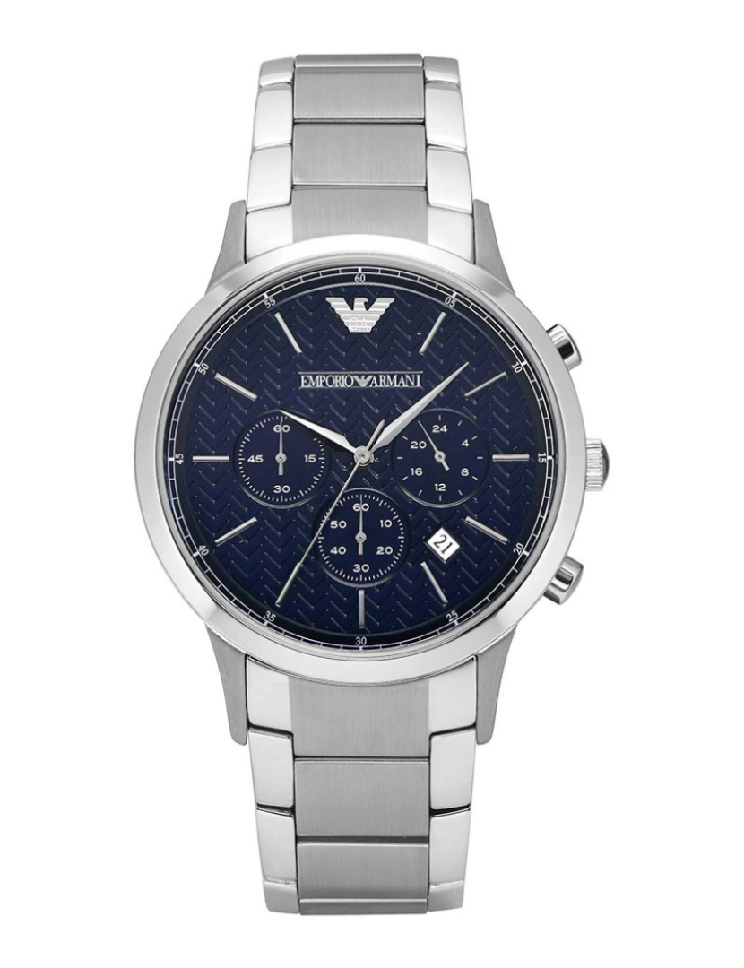 Armani - Relógio Armani Emporio Ar2486 Homem Prateado e Azul