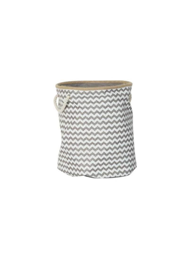 DKD - Cabaz Home Decor Poliéster Jute Zig-zag Boho