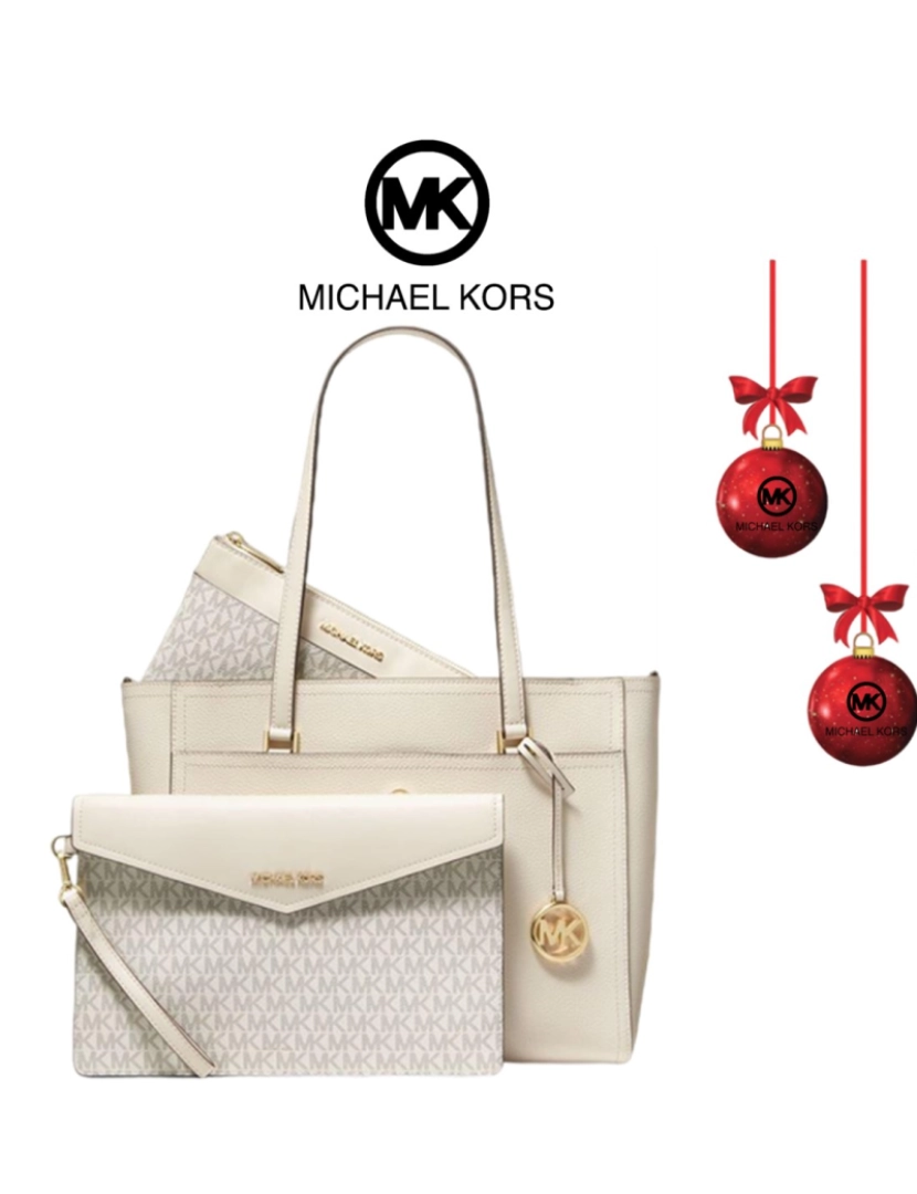 Michael Kors - Conjunto de Bolsas Senhora Branco