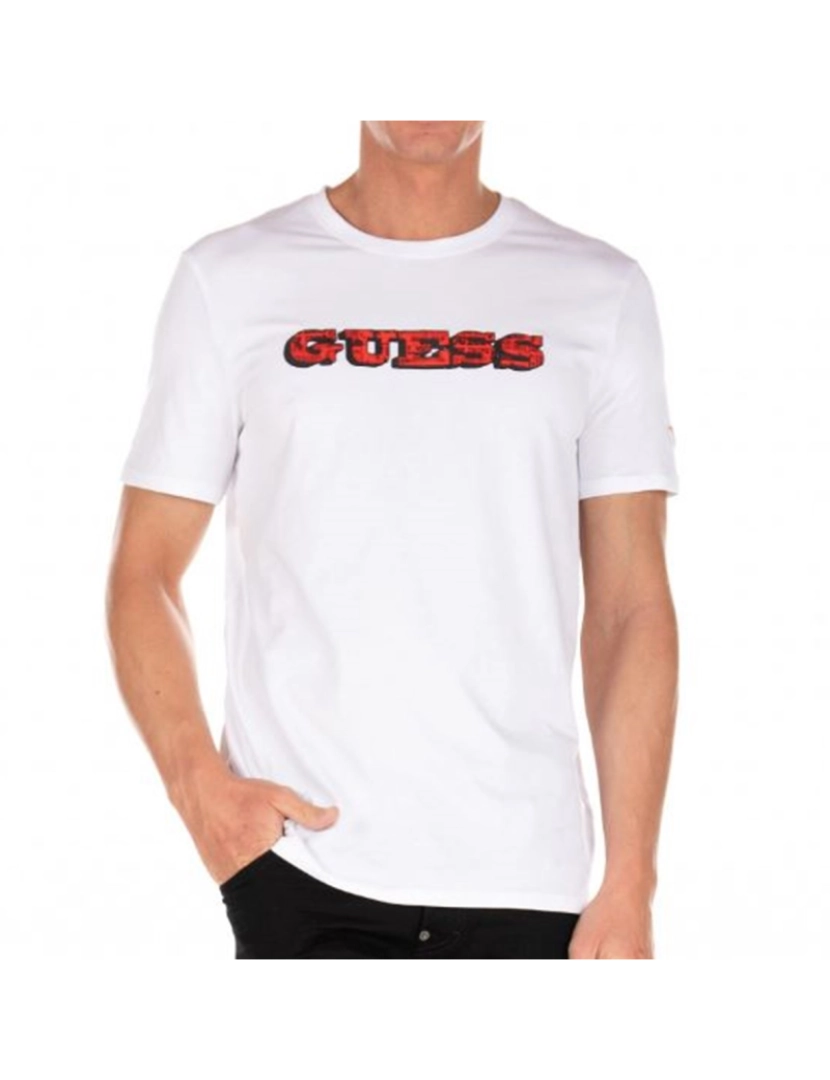 Guess Jeans - T-Shirt M. Curta Homem Cinza