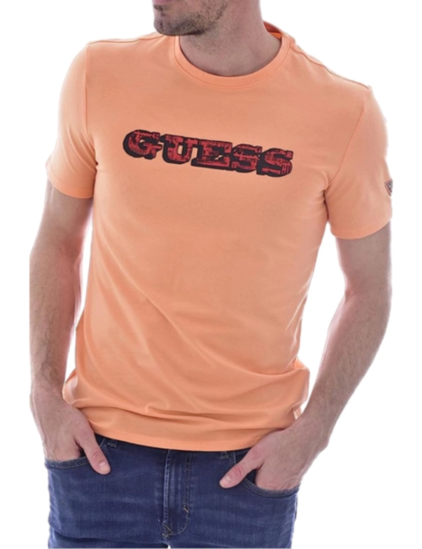 Guess Jeans - T-Shirt M. Curta Homem Laranja