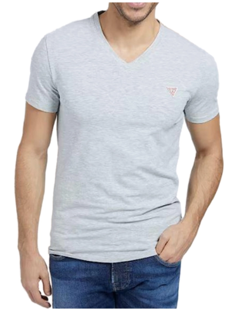 Guess Jeans - T-Shirt M. Curta Homem Cinza