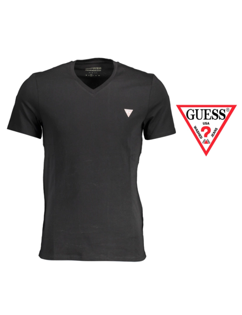 Guess Jeans - T-Shirt M. Curta Homem Preto