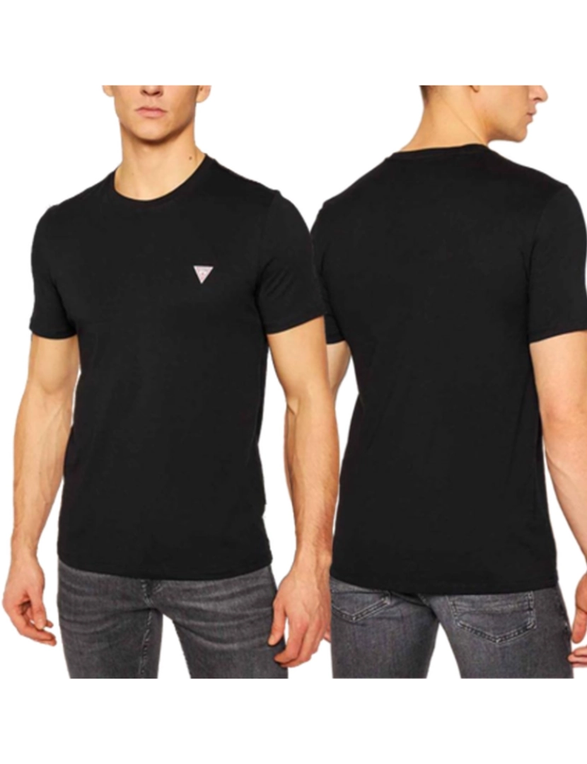 Guess Jeans - T-Shirt M. Curta Homem Preto