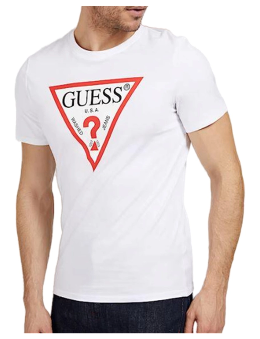 Guess Jeans - T-Shirt M. Curta Homem Branco