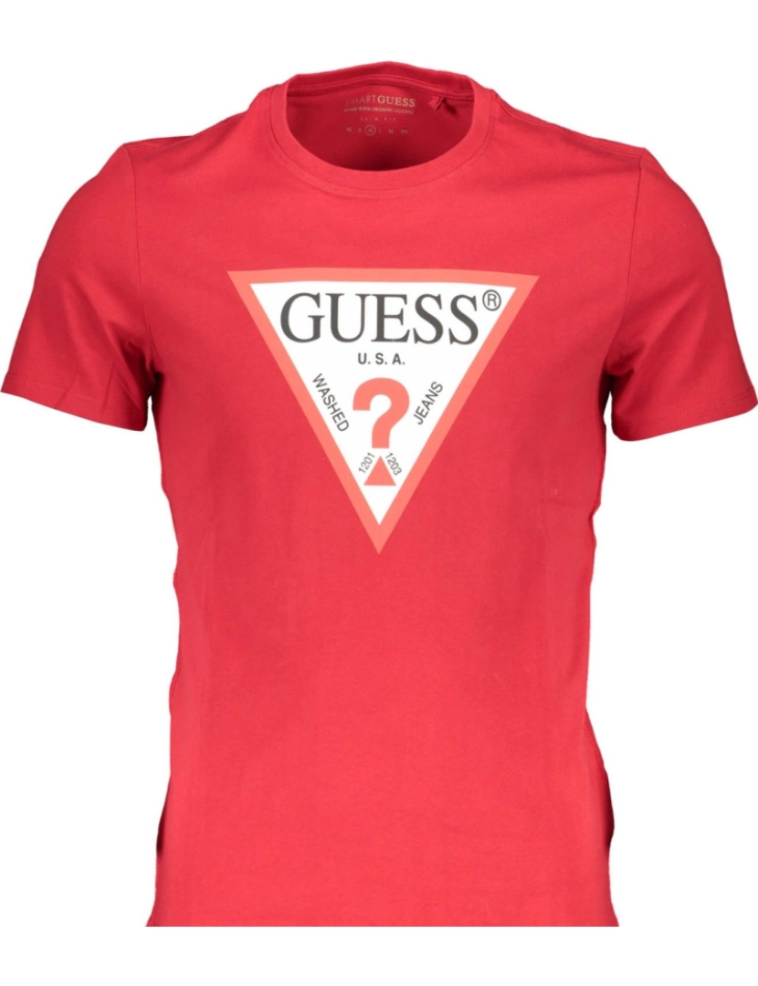 Guess Jeans - T-Shirt M. Curta Homem Vermelho