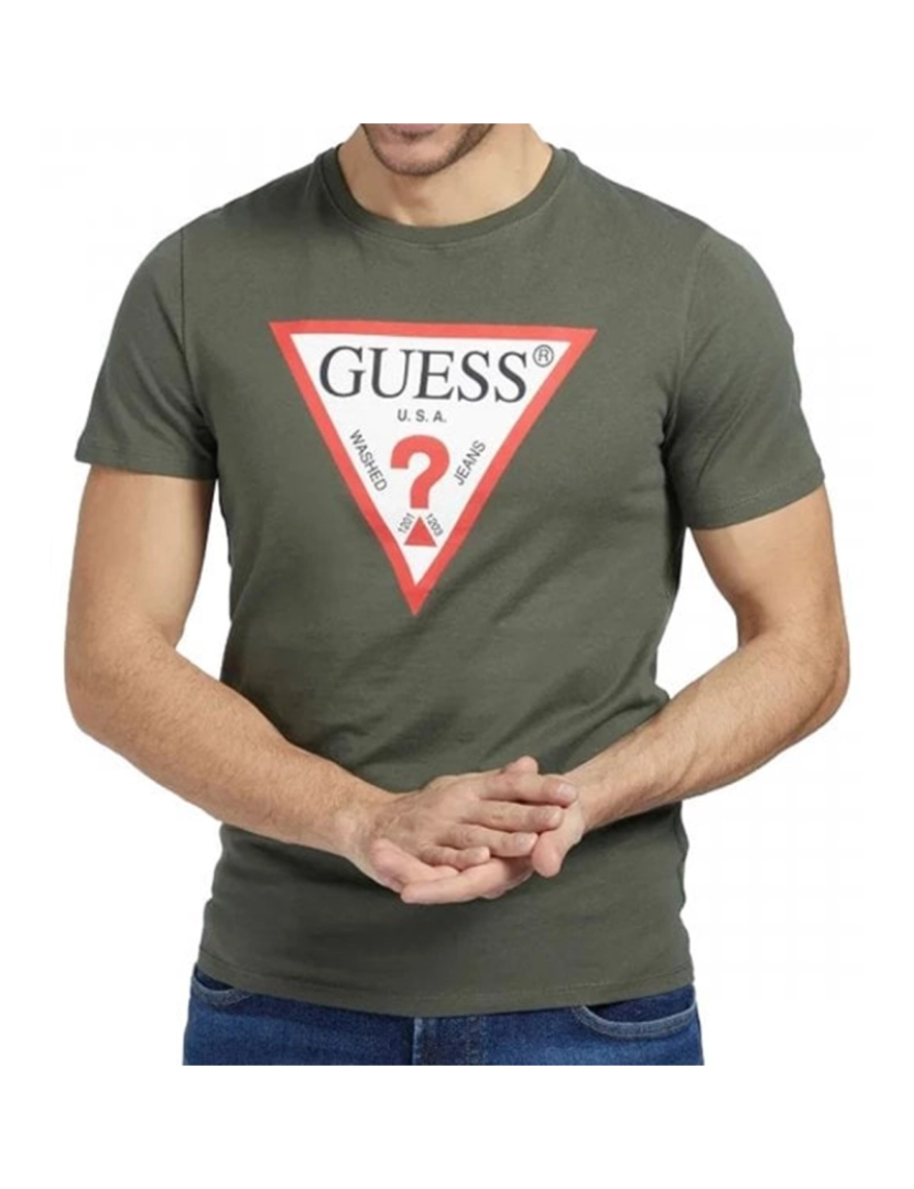 Guess Jeans - T-Shirt M. Curta Homem Verde