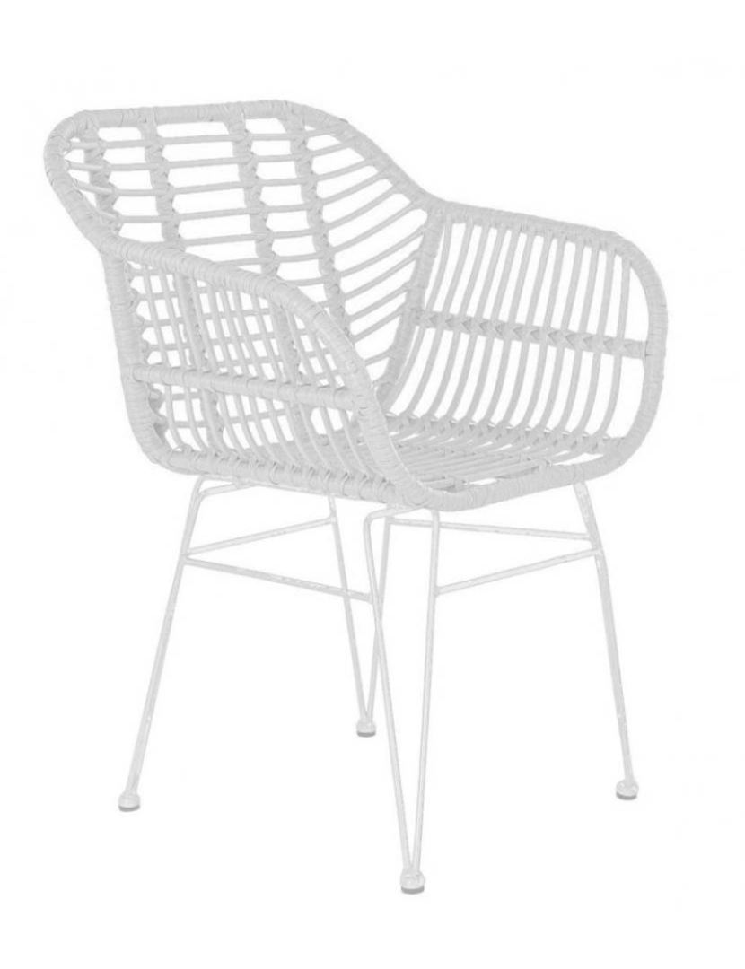 It - Cadeira Ratan Sintético Metal 012 Branco 