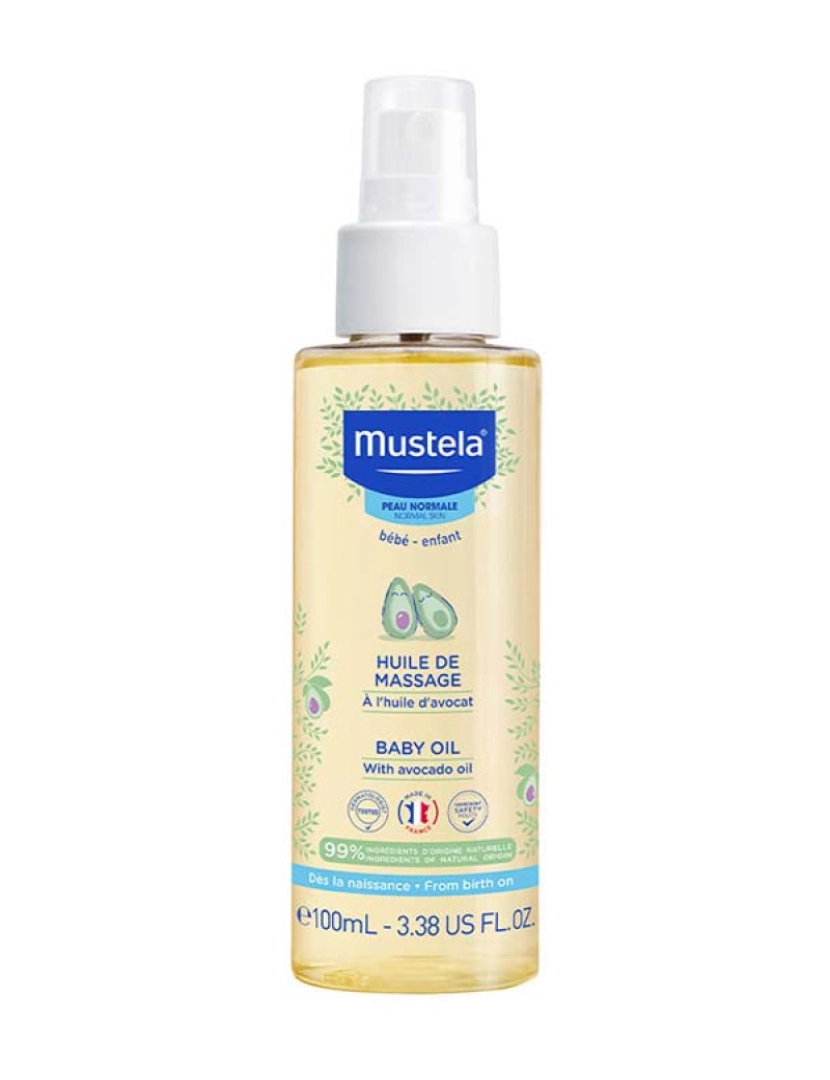 Mustela - Óleo de massagem para bebês e crianças 100 ml