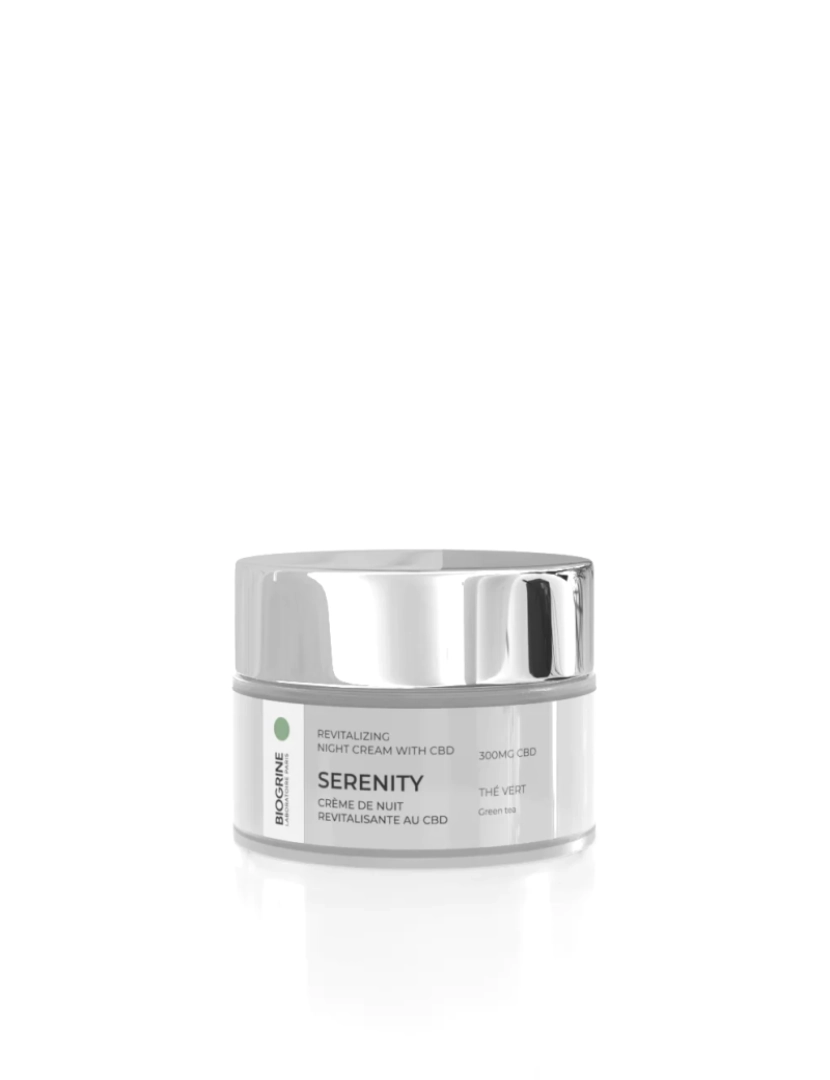 imagem de Biogrina - Creme noturno de Serinia - Anti -Wrinkle Anti -Soin -Soin for Hidration Skin - 350mg de CBD - Perfume de chá verde - 50ml2