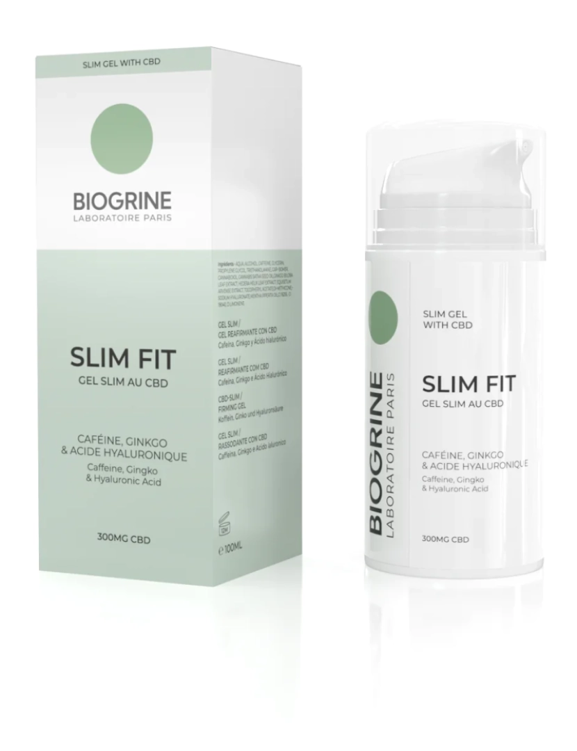 Biogrina - Slim Fit - CBD Anticelulite Slimming Gel - 300mg de CBD 100ml  - Biogrine