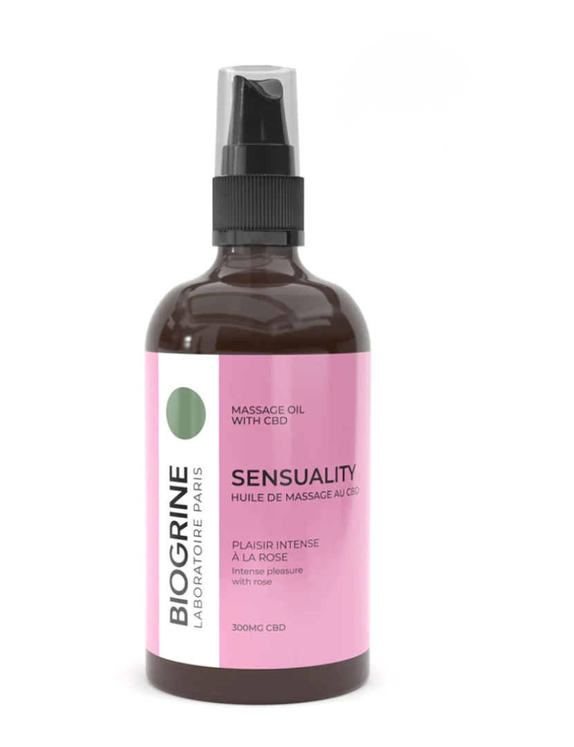 imagem de Biogrina - Oil de massagem "sensualidade" - Momento sensual -a -base 300mg - rico em vitamina C e E - perfume rosa - 100ml2