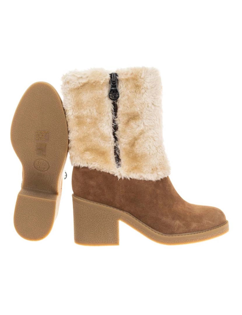 Guess - Botins Senhora Beige e Castanho