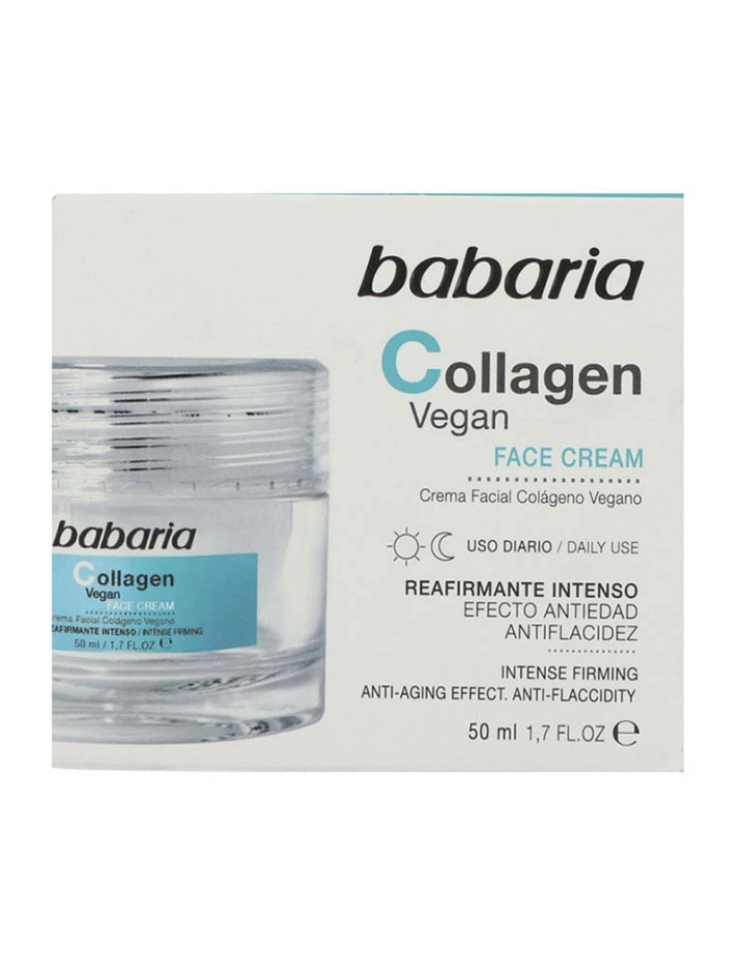 Babaria - Colageno Vegano Creme Facial Reafirmante Intenso 50 Ml