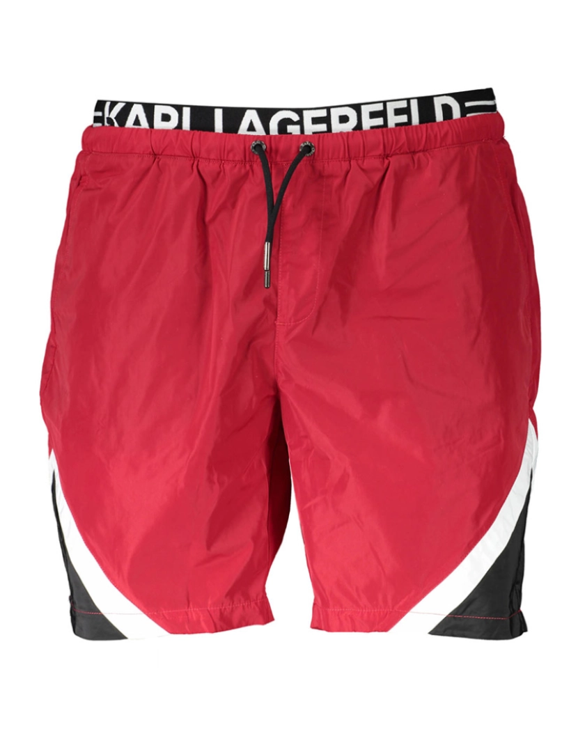 Karl Lagerfeld - Calções de Banho Homem Vermelho