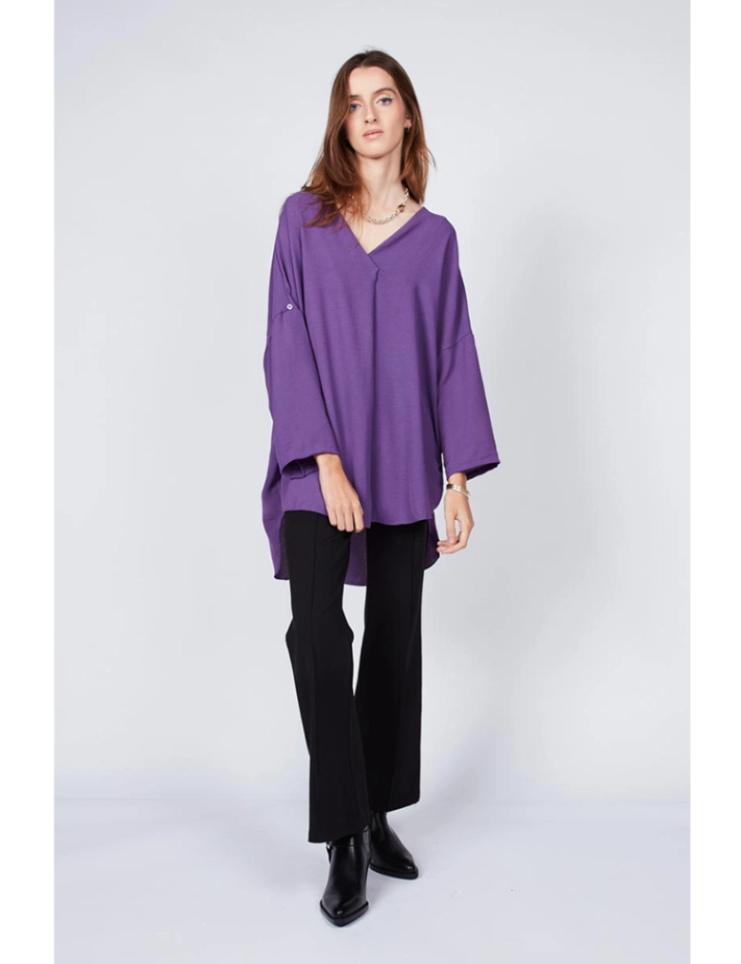 Dioxide - Blusa M. Comprida Fluida Senhora Violeta