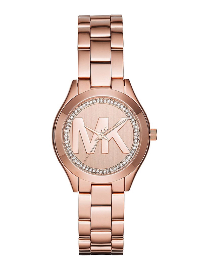 Michael Kors - Relógio Senhora Runway Slim Mini Dourado Rosa