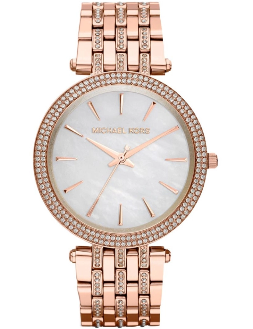 Michael Kors - Relógio Michael Kors Darci Glitz Dourado Rosa