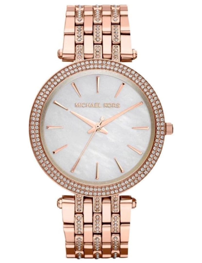 Michael Kors - Relógio Michael Kors Darci Glitz Dourado Rosa