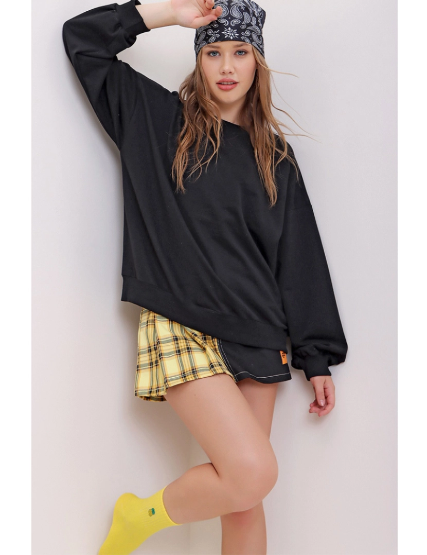 Vaggon - Sweatshirt Senhora Preto