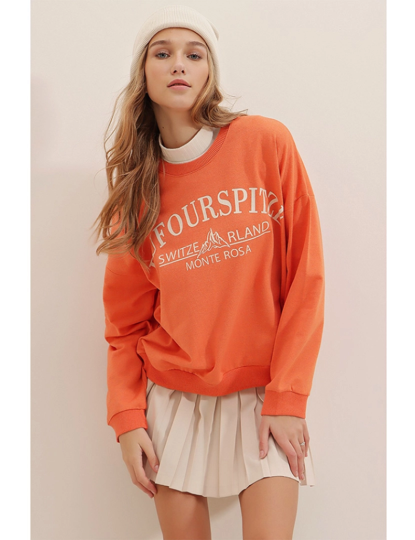 Vaggon - Sweatshirt Senhora Laranja