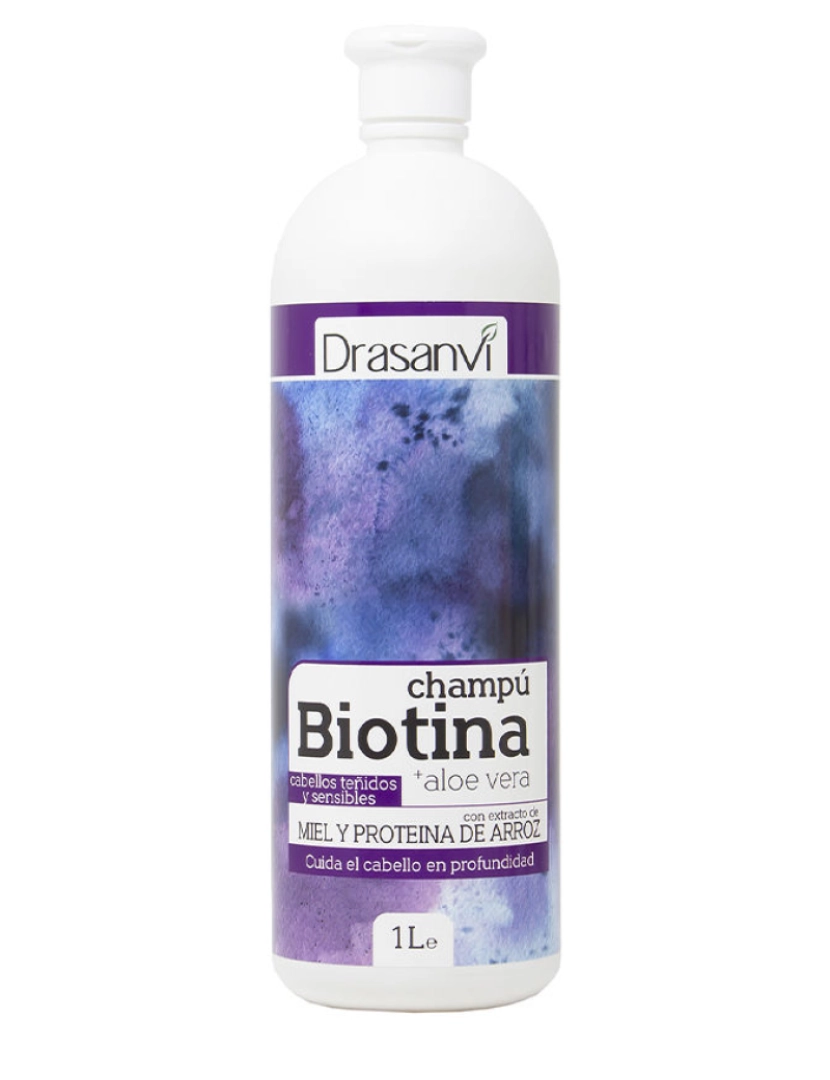 imagem de Biotin E Aloe Vera Shampoo Para Cabelos Coloridos E Sensíveis Drasanvi 1000 ml1