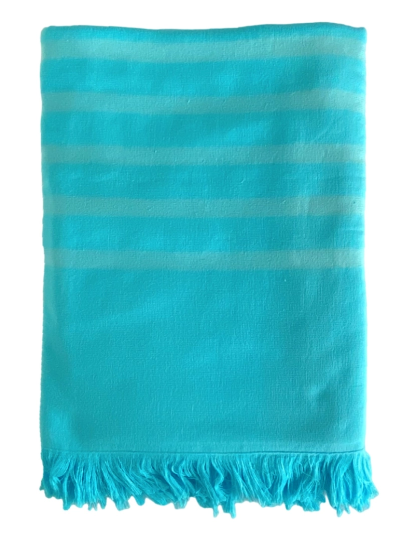 Le Comptoir De La Plage - Fouta forrada com esponja Alanya turquoise 90x160 400g/m²