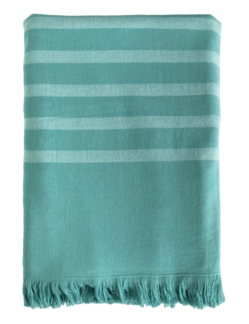 Le Comptoir De La Plage - Fouta forrada com esponja Alanya Bleu Lake 90x160 400g/m²