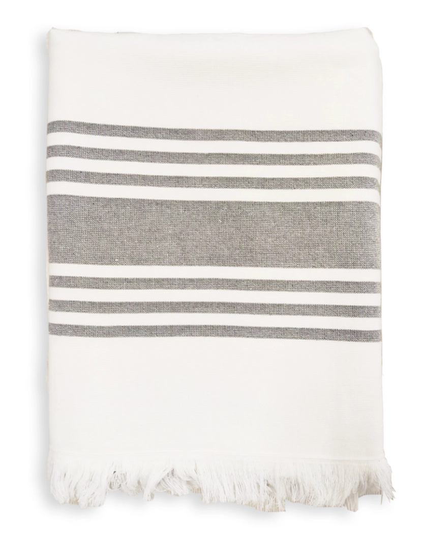 imagem de Fouta forrada com esponja Karabuk Gris 90x160 400g/m²1