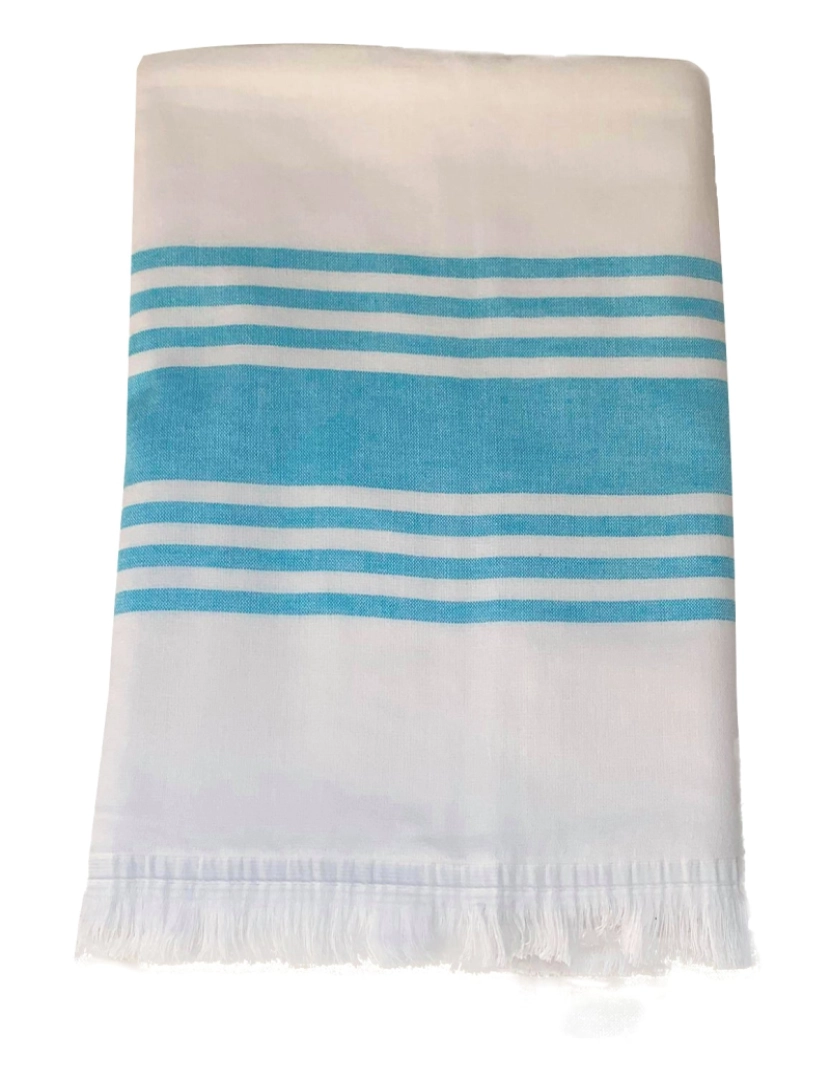 Le Comptoir De La Plage - Fouta forrada com esponja Karabuk Turquoise 90x160 400g/m²