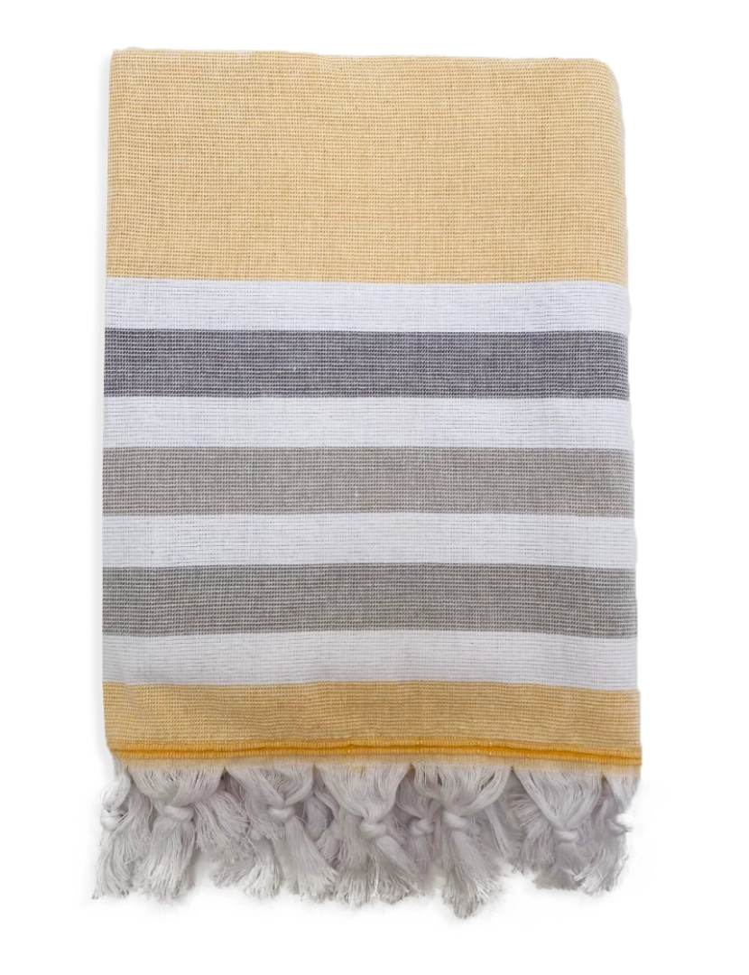 Le Comptoir De La Plage - Fouta forrada com esponja Zuma Safran 90x160 340g/m²