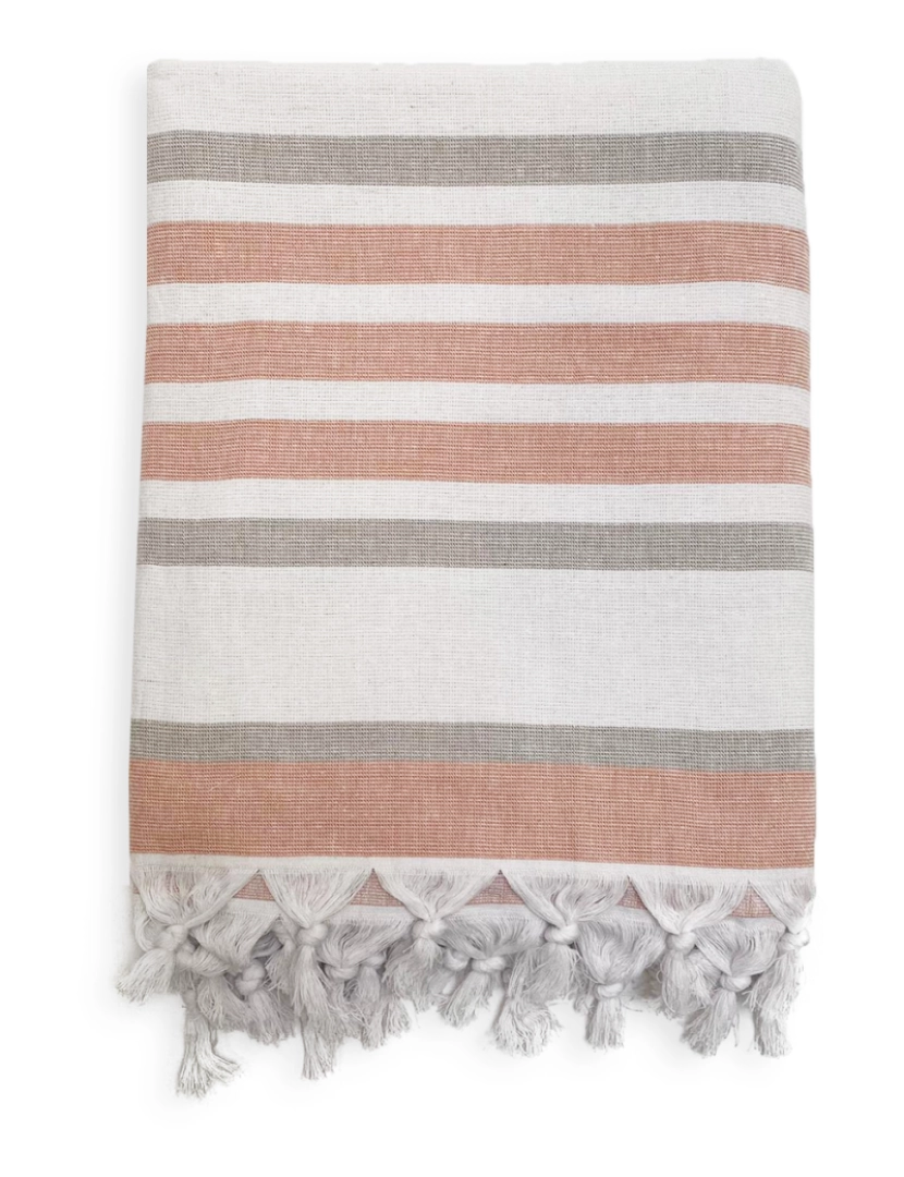 Le Comptoir De La Plage - Fouta forrada com esponja Latigo Blush 140x180 340g/m²