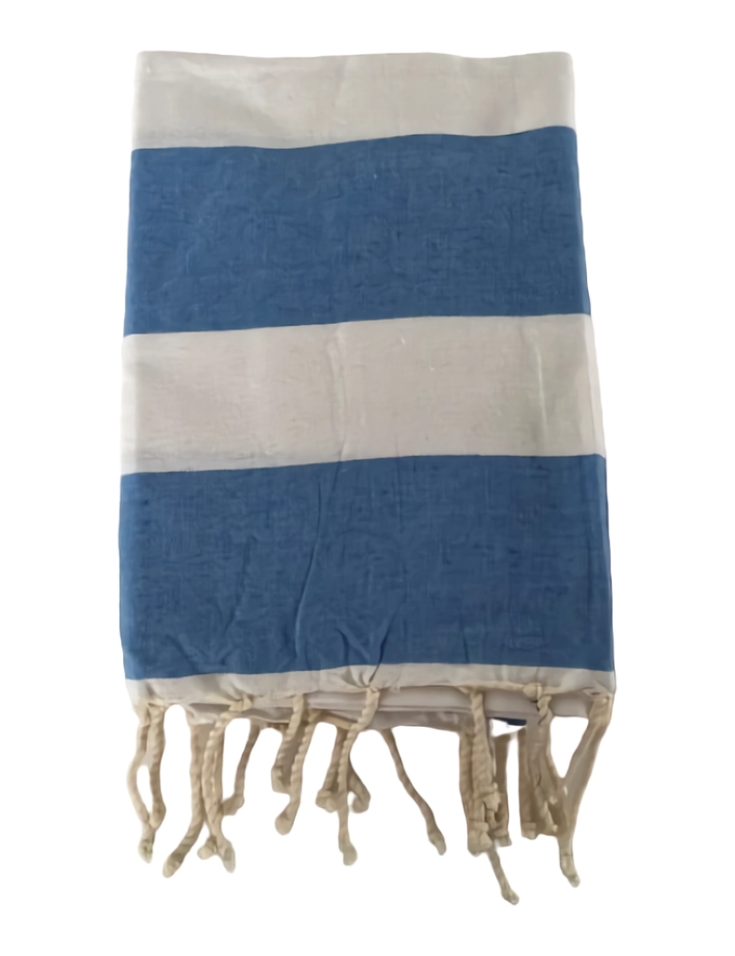 imagem de Fouta tradicional Transat Bleu ciel 100x200 190g/m²1