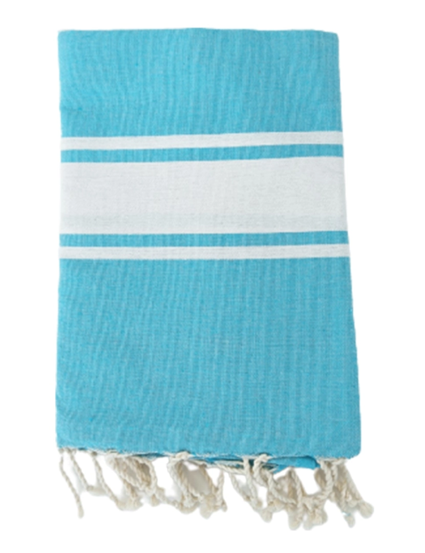 imagem de Fouta tradicional Kozo Azur 100x200 190g/m²1