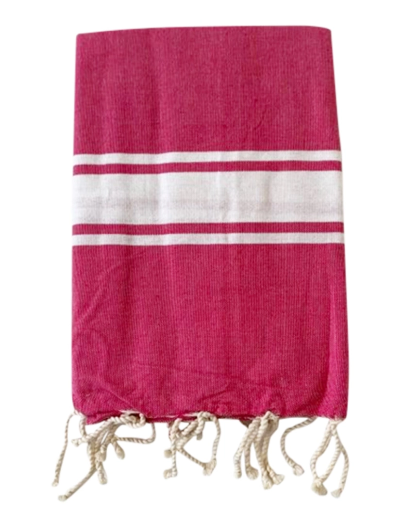 Le Comptoir De La Plage - Fouta tradicional Kozo Fuchsia 100x200 190g/m²