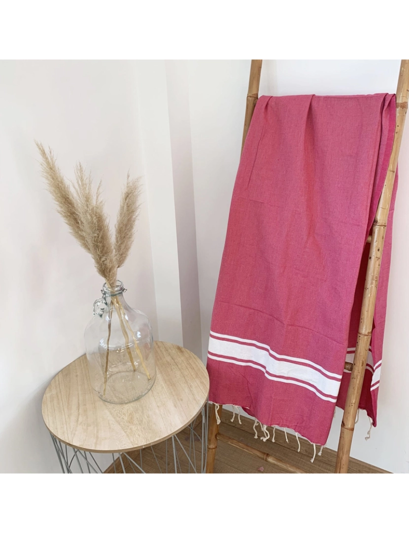 imagem de Fouta tradicional Kozo Fuchsia 100x200 190g/m²2